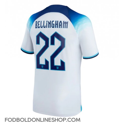 England Jude Bellingham #22 Hjemmebanetrøje VM 2022 Kortærmet